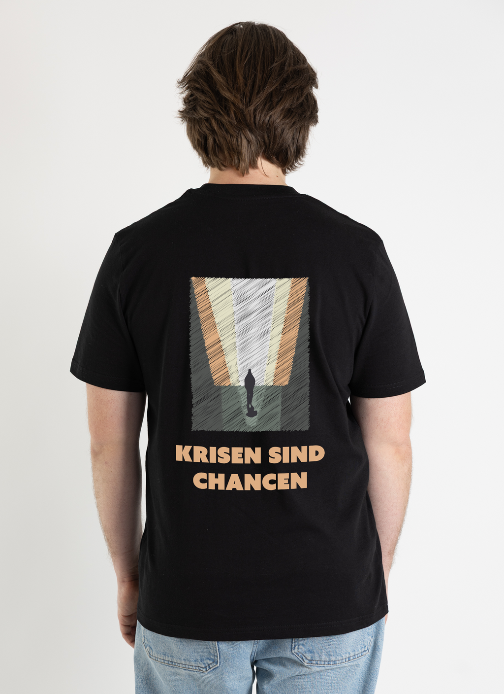 T-Shirt "Krisen sind Chancen - Kunstdruck"
