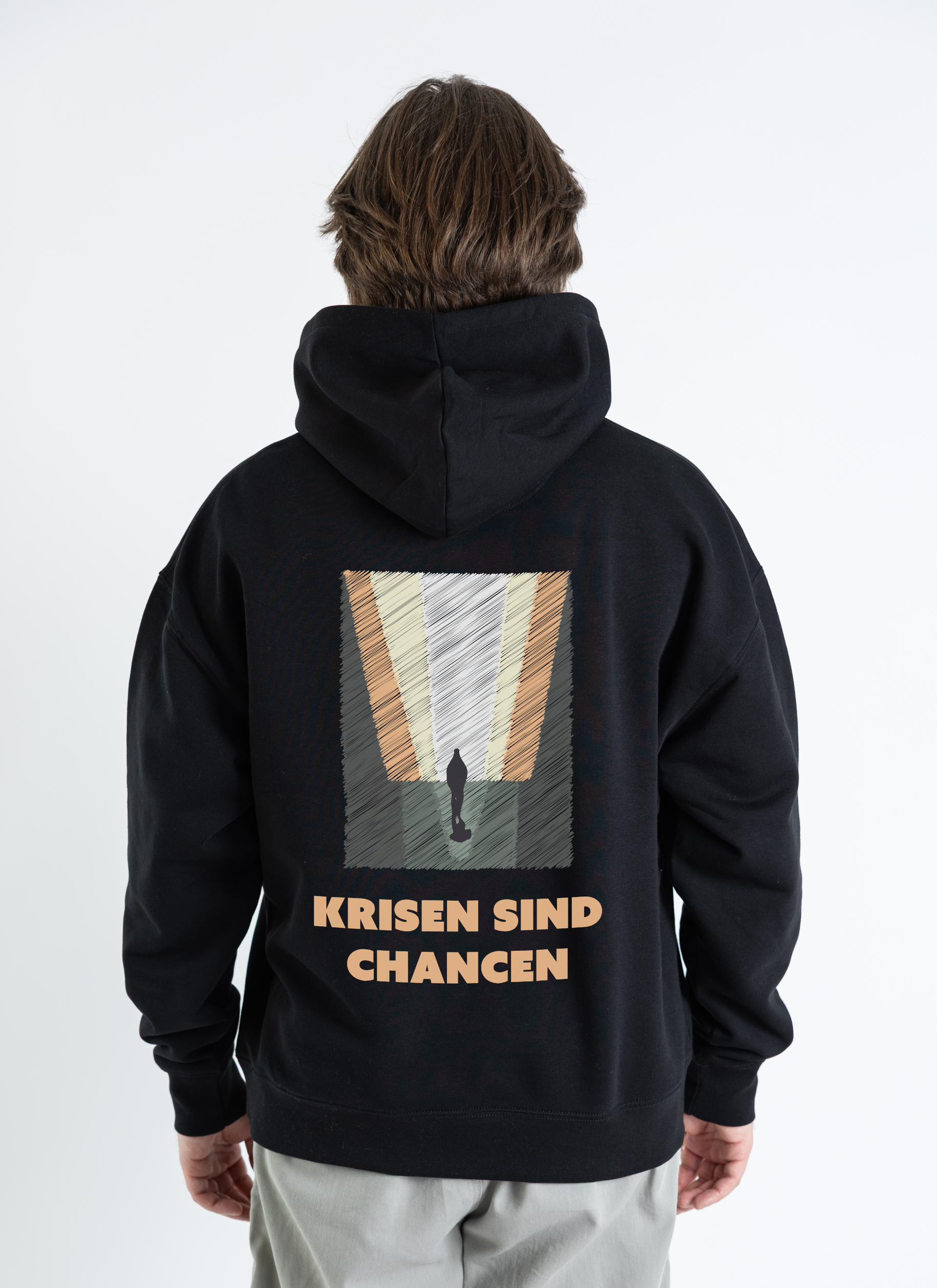 Hoodie "Krisen sind Chancen - Kunstdruck"