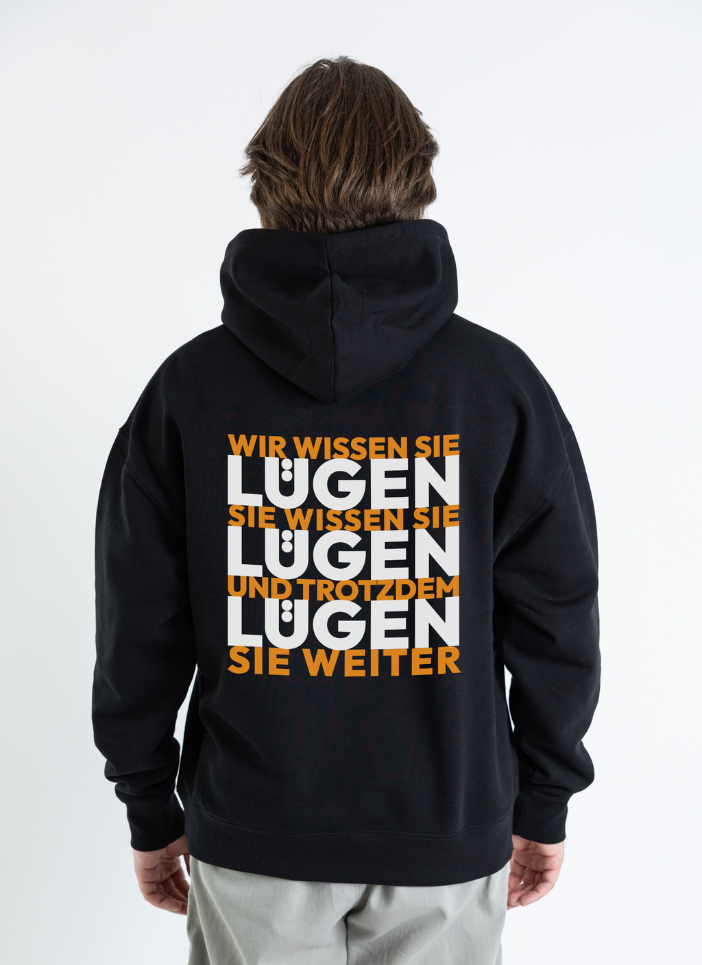 Hoodie "Lügen Lügen Lügen" black