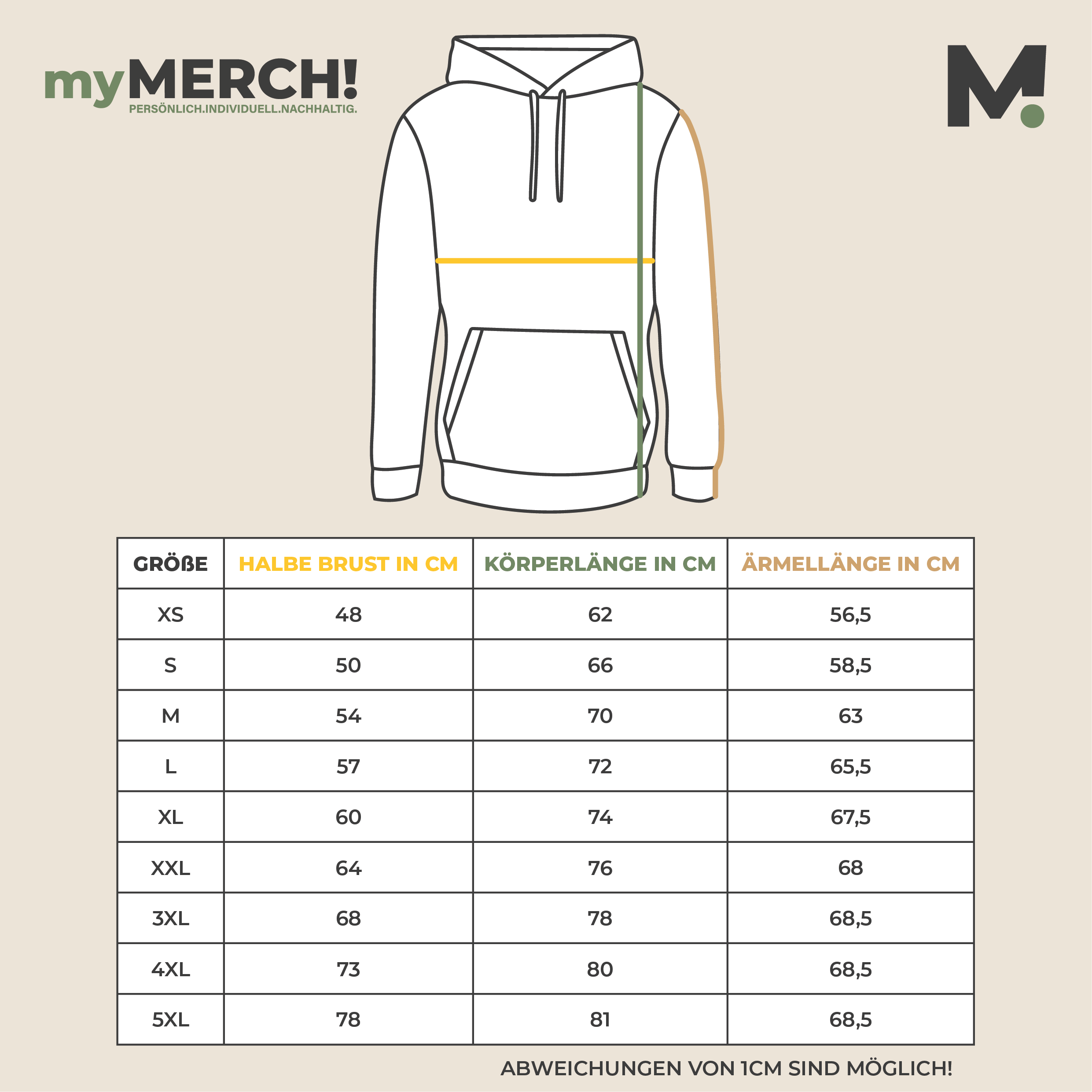 Hoodie "Rebel" vintage-white