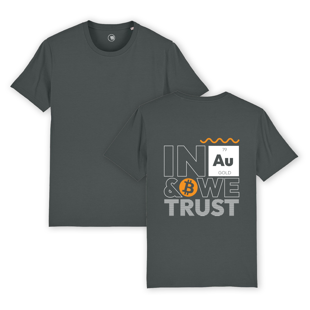 T-Shirt "In Gold & Bitcoin we trust"