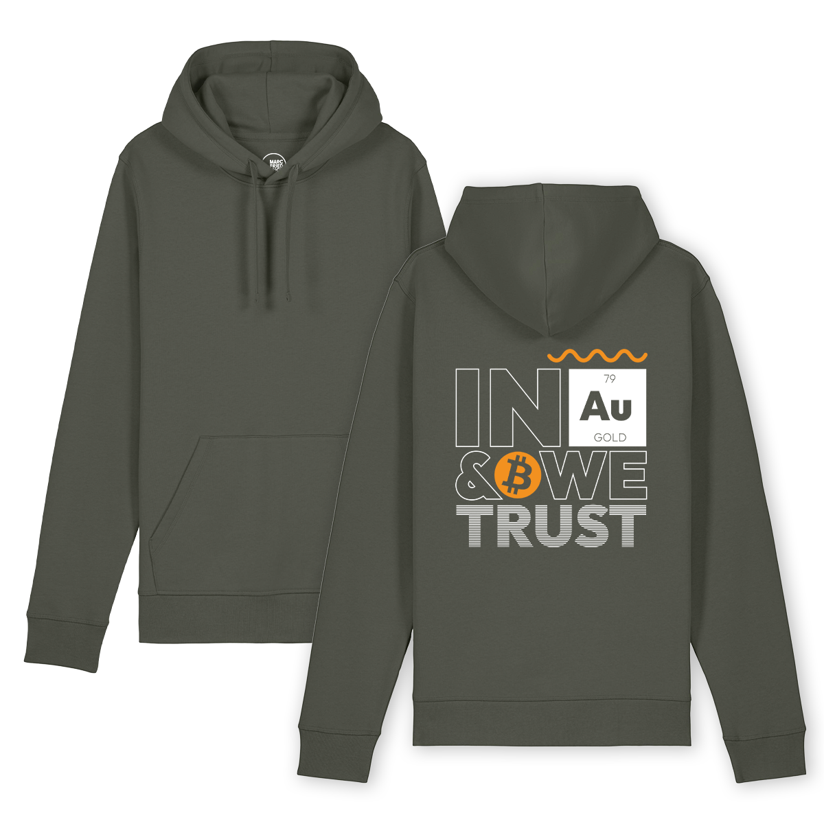 Hoodie "In Gold & Bitcoin we trust"
