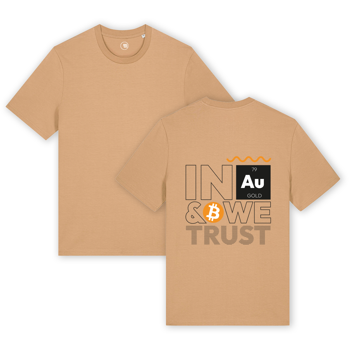 T-Shirt "In Gold & Bitcoin we trust"