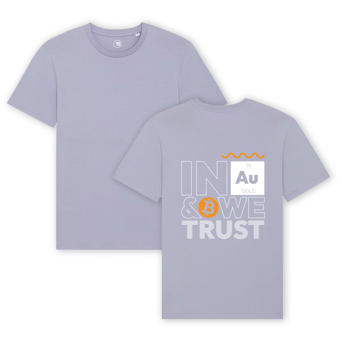 T-Shirt "In Gold & Bitcoin we trust"
