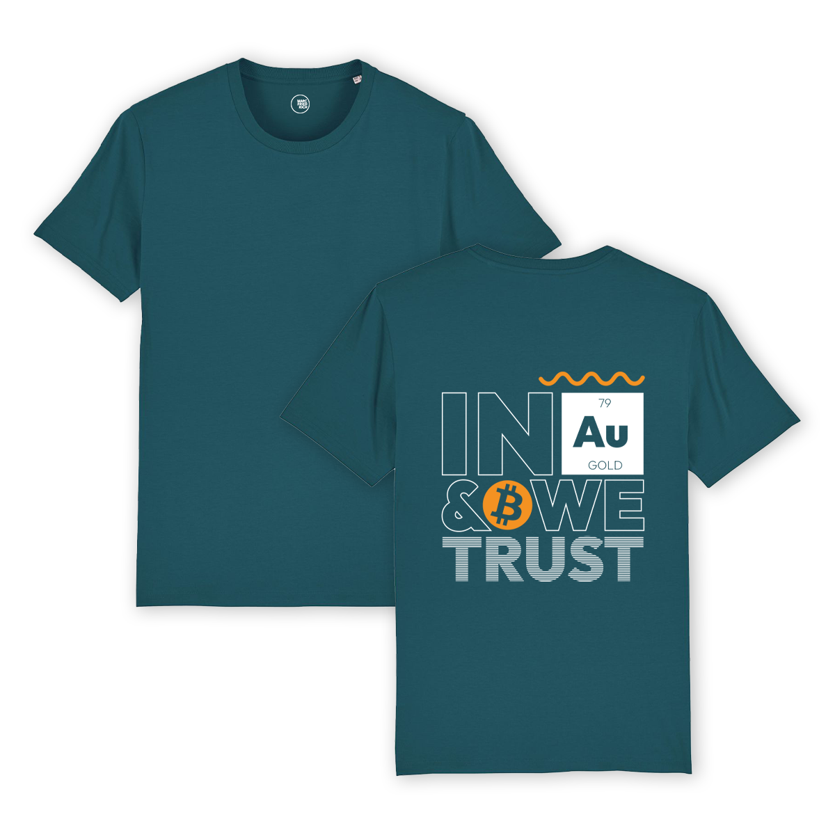 T-Shirt "In Gold & Bitcoin we trust"