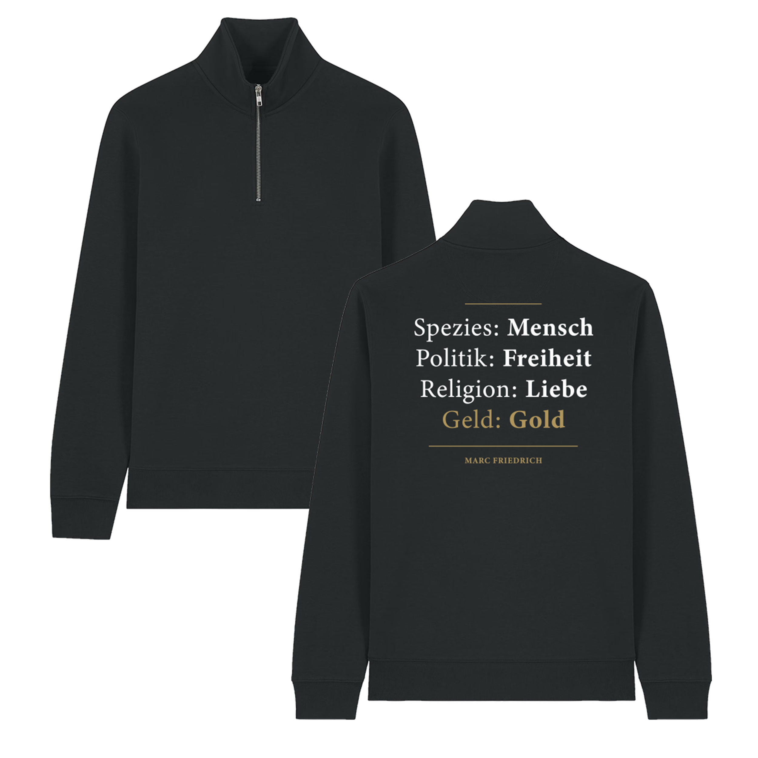 Half Zip "Geld: Gold"