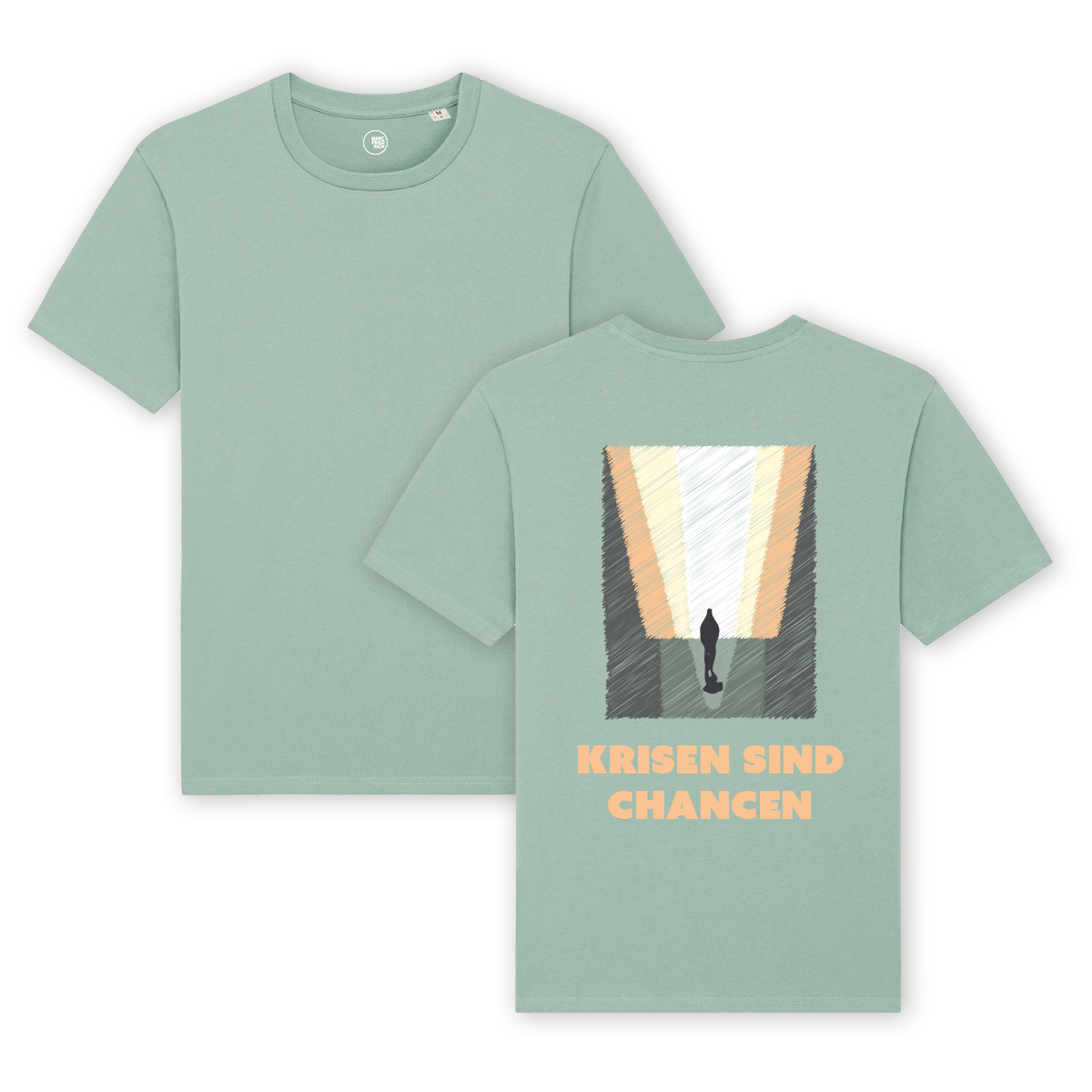 T-Shirt "Krisen sind Chancen - Kunstdruck"