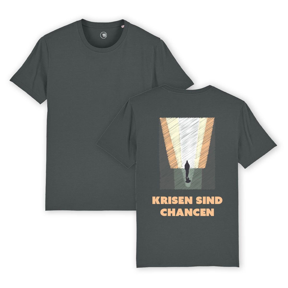 T-Shirt "Krisen sind Chancen - Kunstdruck"