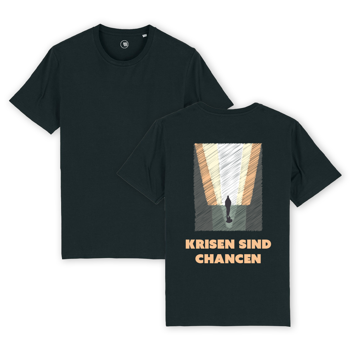 T-Shirt "Krisen sind Chancen - Kunstdruck"