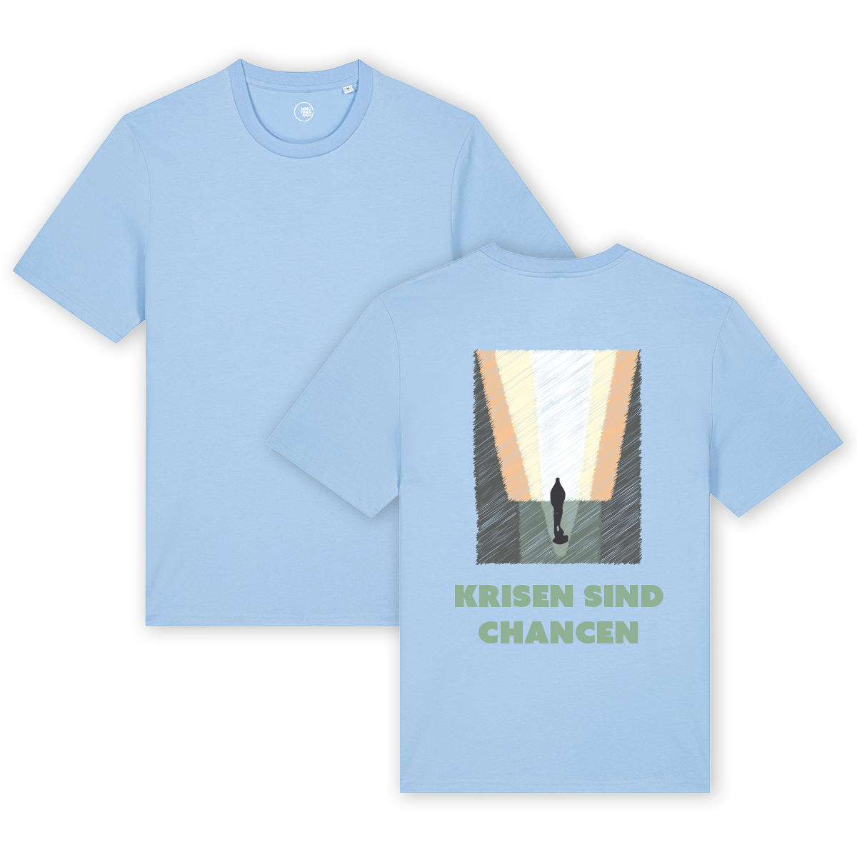 T-Shirt "Krisen sind Chancen - Kunstdruck"