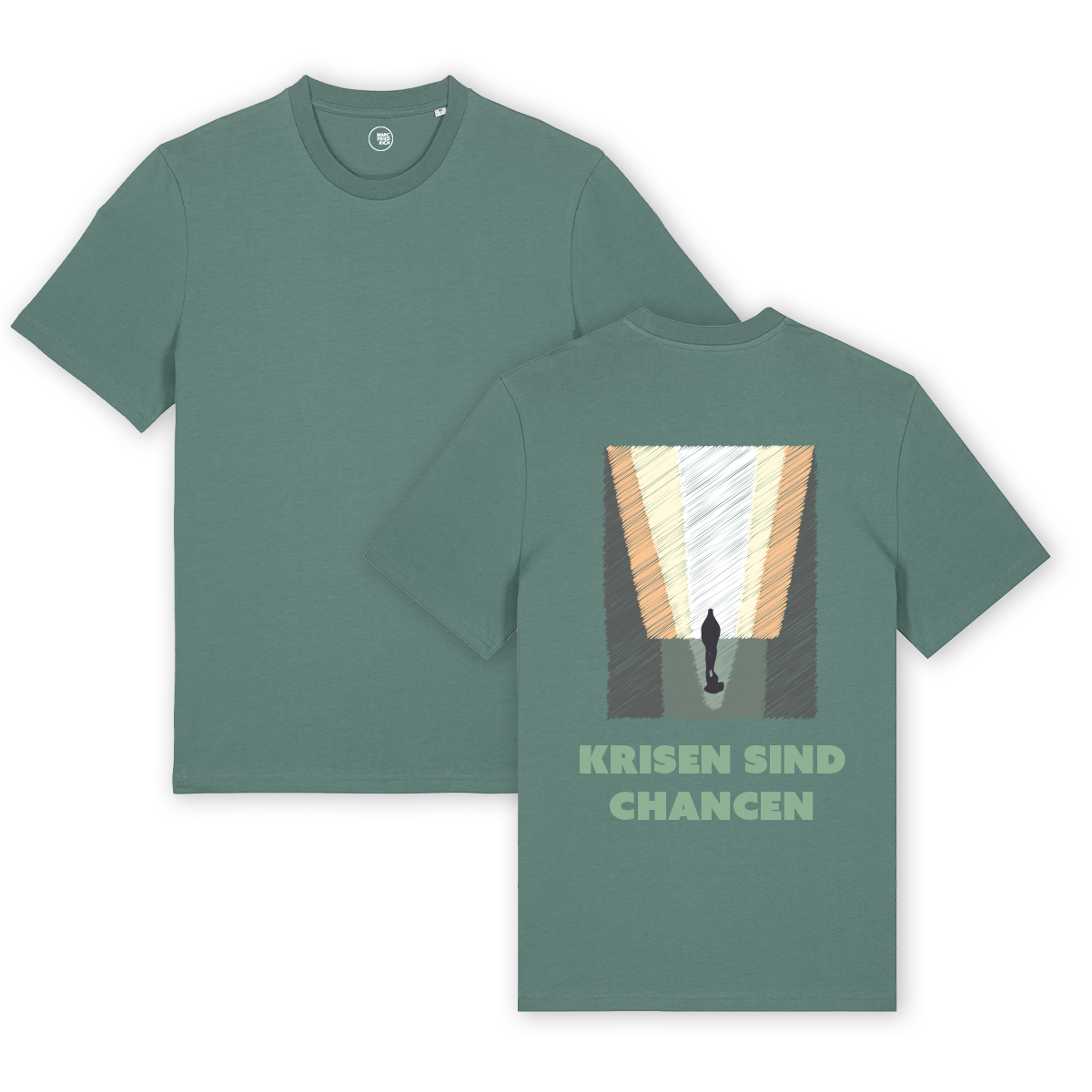 T-Shirt "Krisen sind Chancen - Kunstdruck"