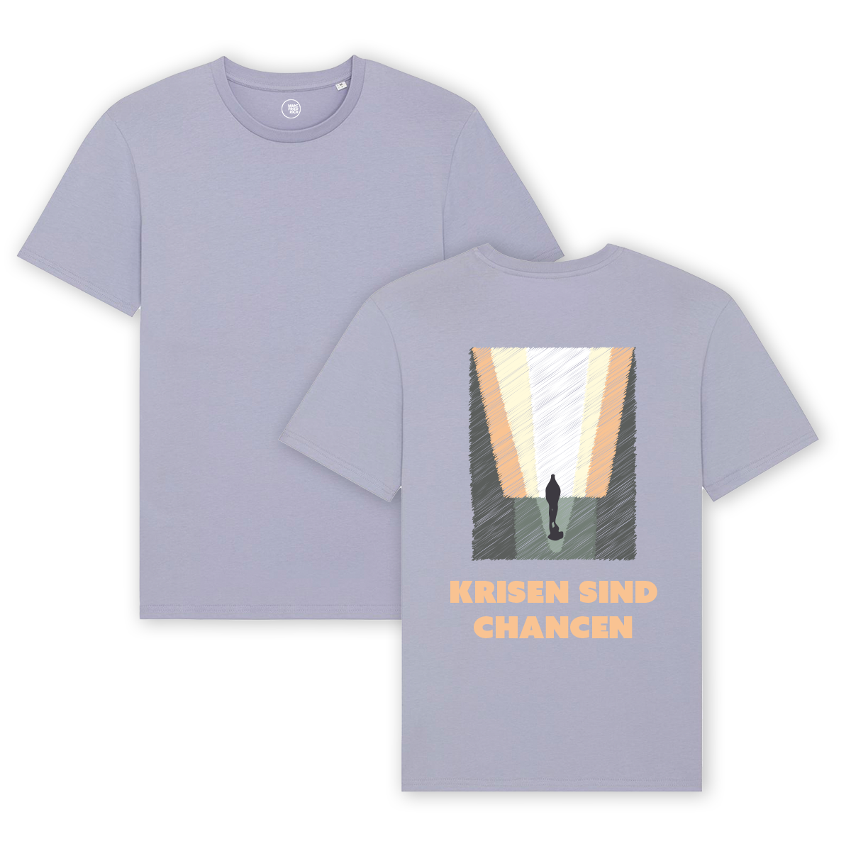 T-Shirt "Krisen sind Chancen - Kunstdruck"