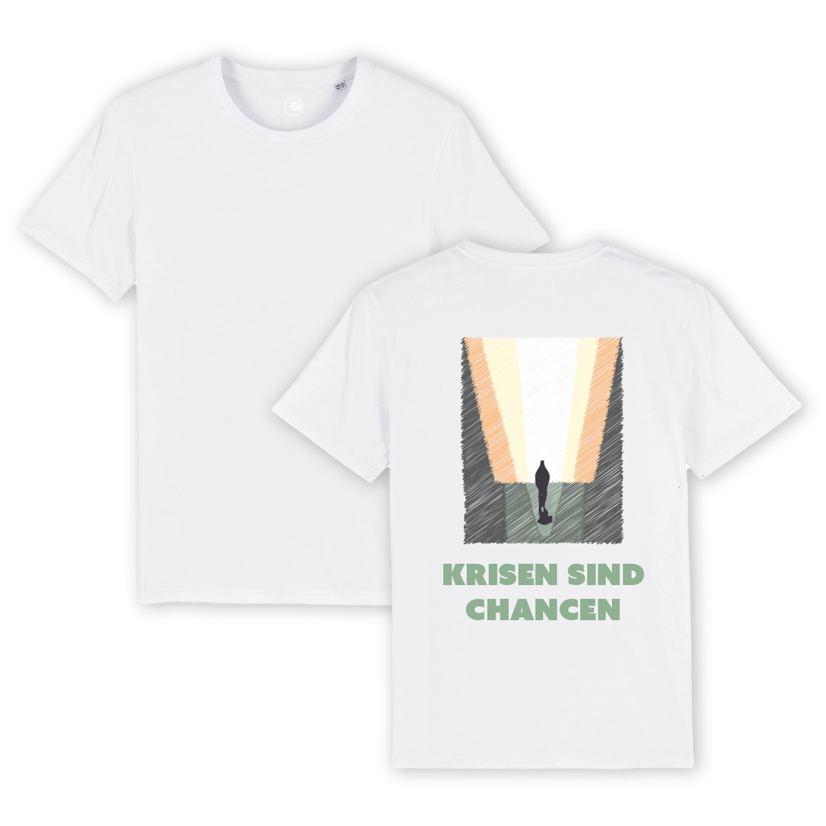 T-Shirt "Krisen sind Chancen - Kunstdruck"