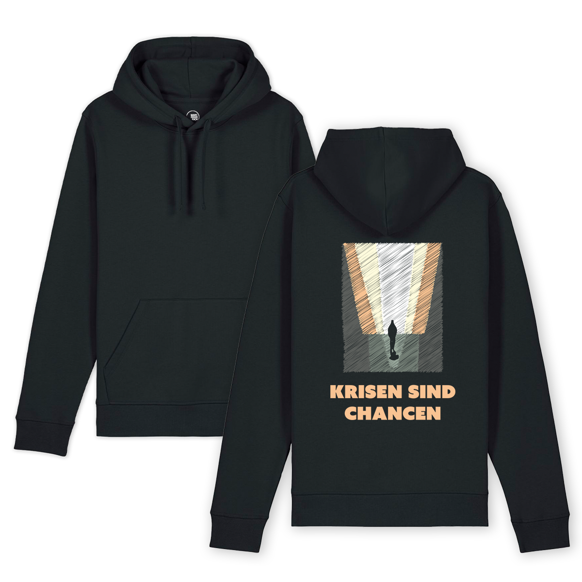 Hoodie "Krisen sind Chancen - Kunstdruck"