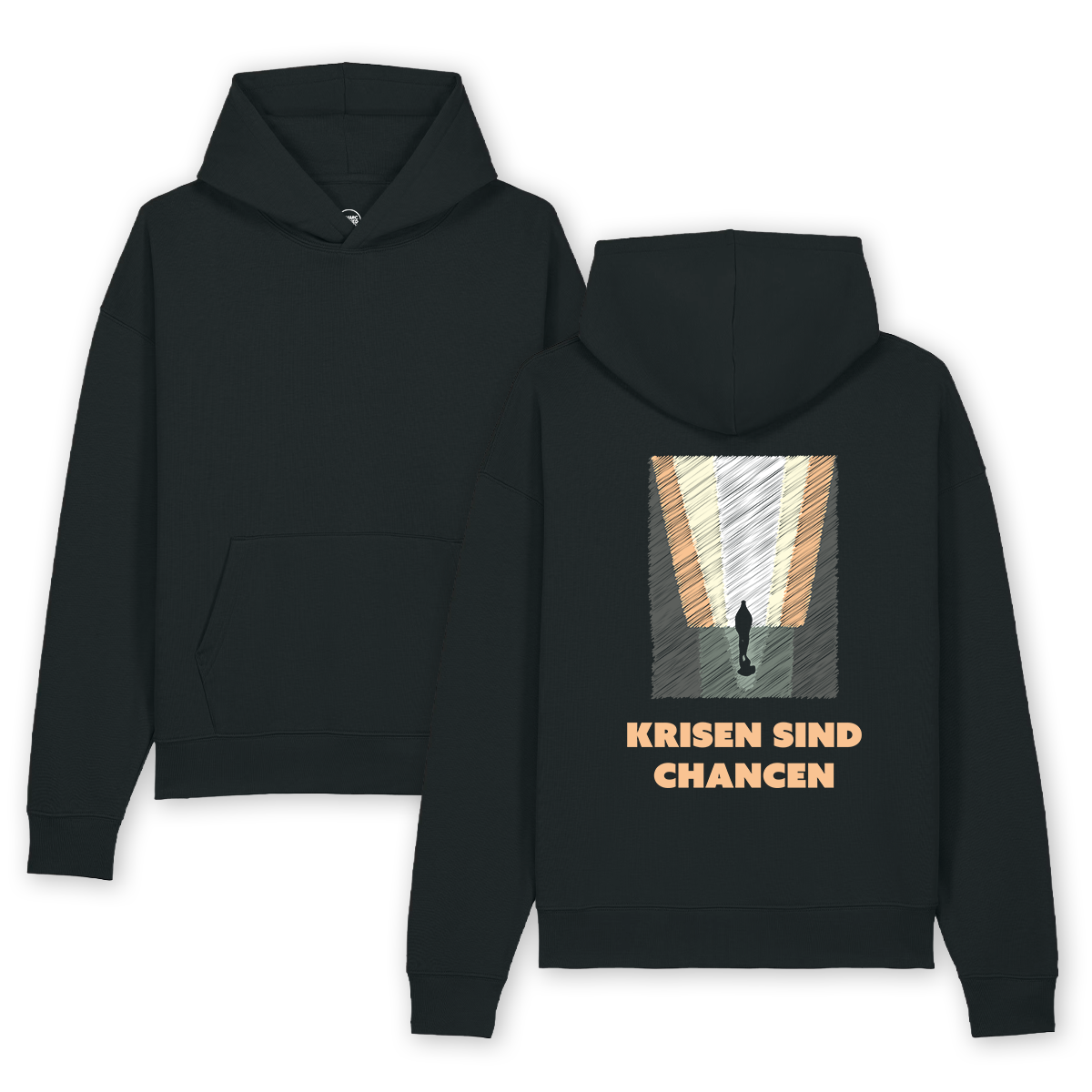 Hoodie "Krisen sind Chancen - Kunstdruck"