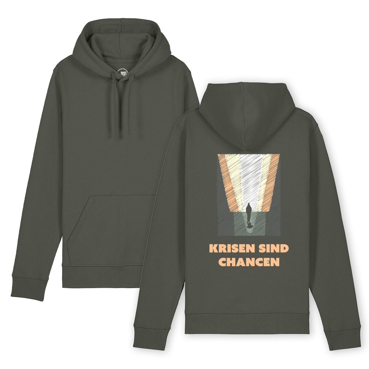 Hoodie "Krisen sind Chancen - Kunstdruck"