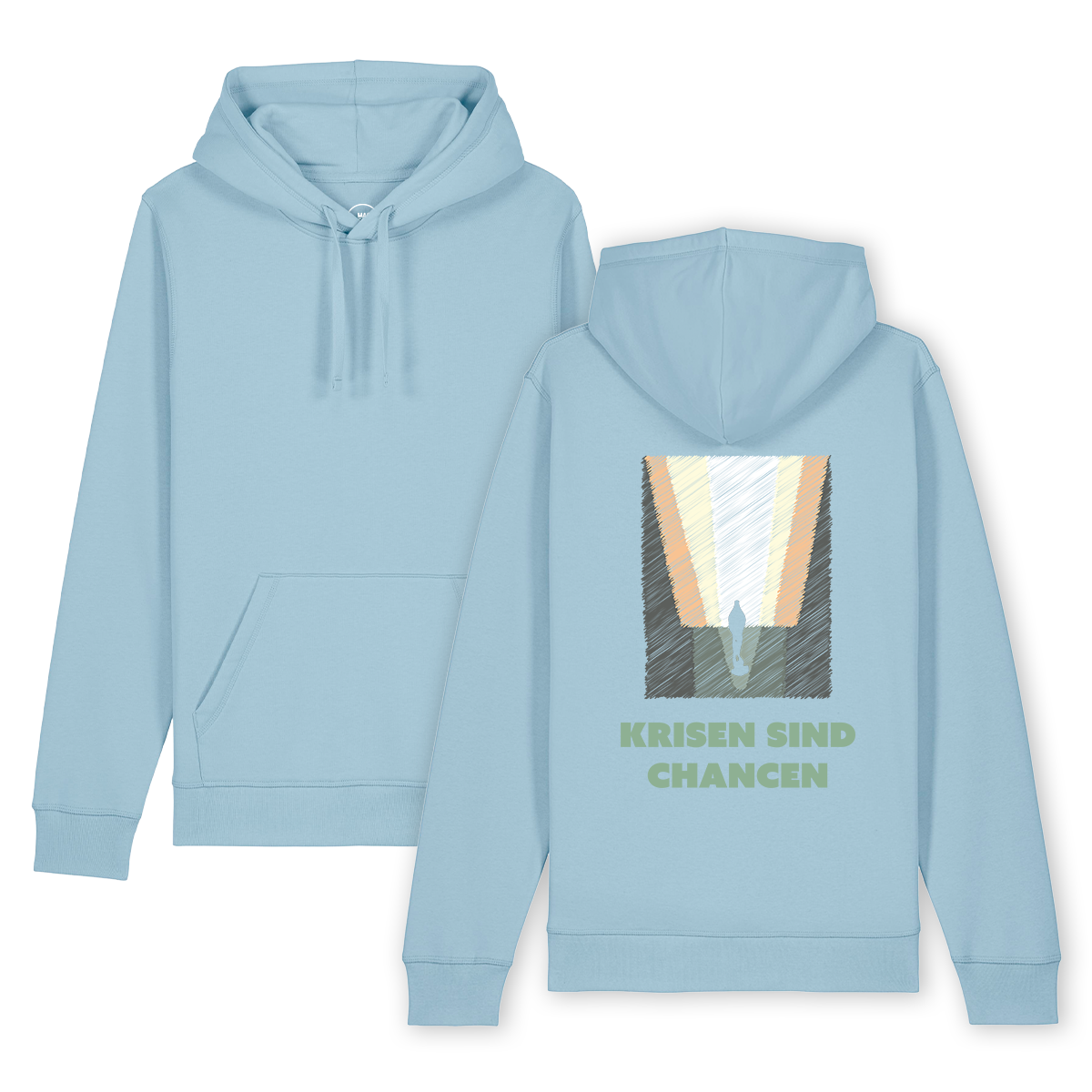 Hoodie "Krisen sind Chancen - Kunstdruck"