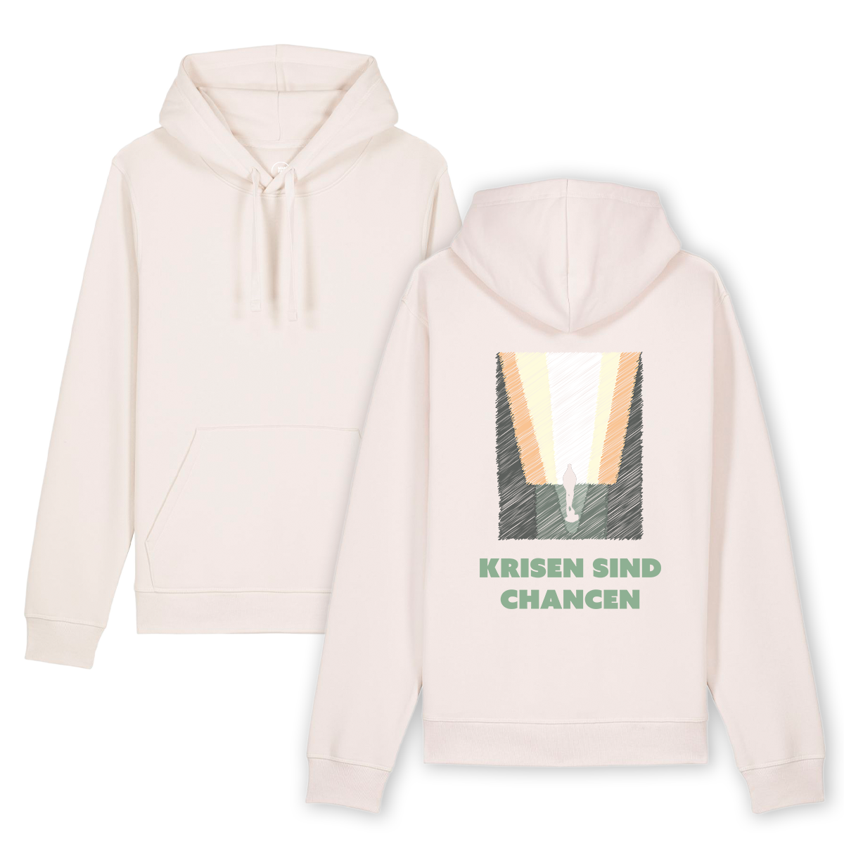 Hoodie "Krisen sind Chancen - Kunstdruck"