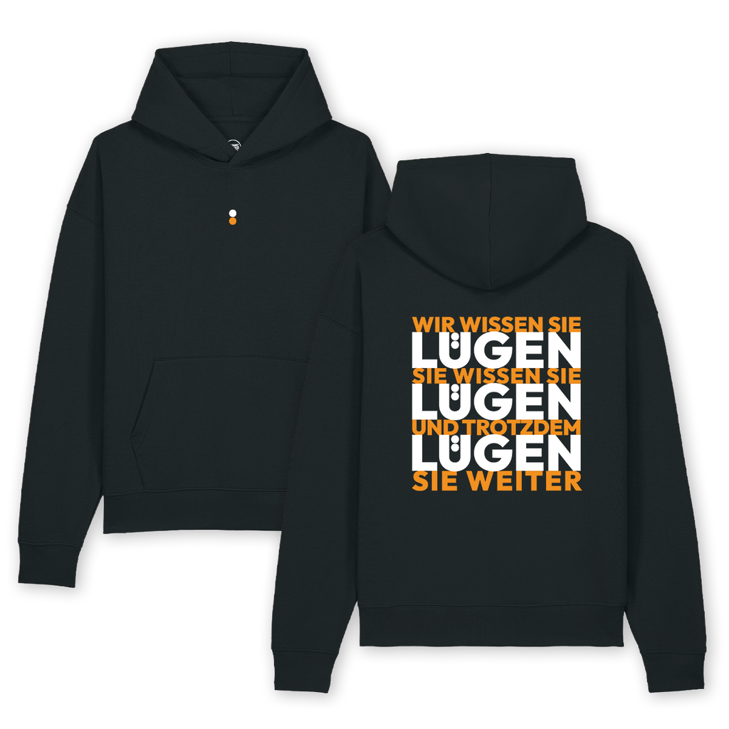 Hoodie "Lügen Lügen Lügen" black