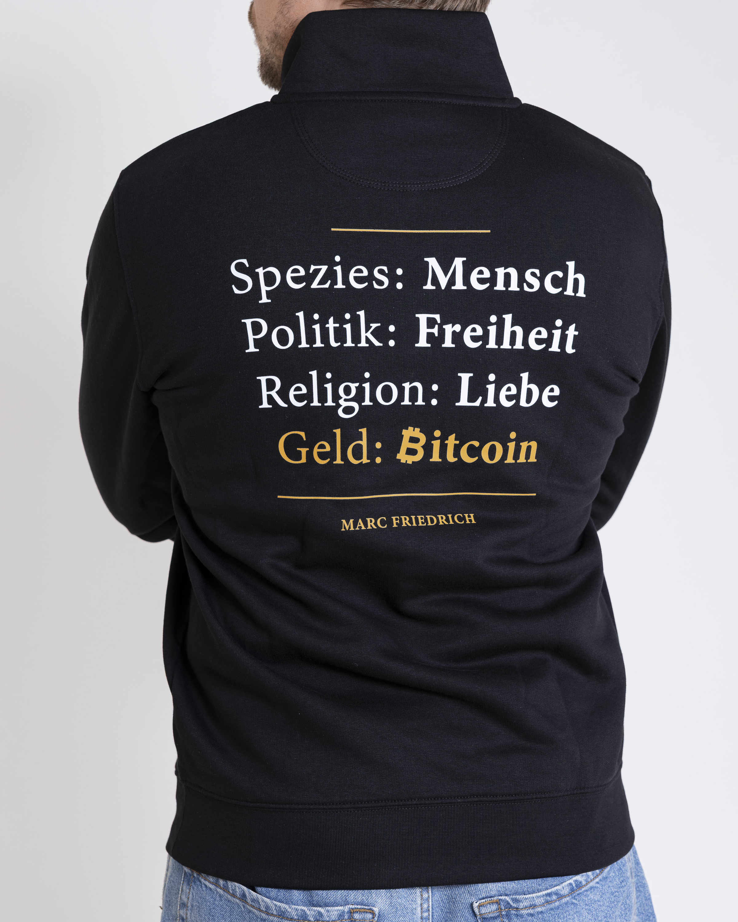 Half Zip "Geld: Bitcoin"
