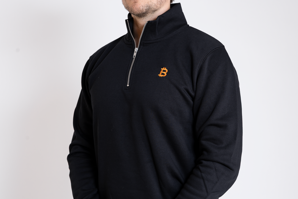 Half Zip "Geld: Bitcoin"