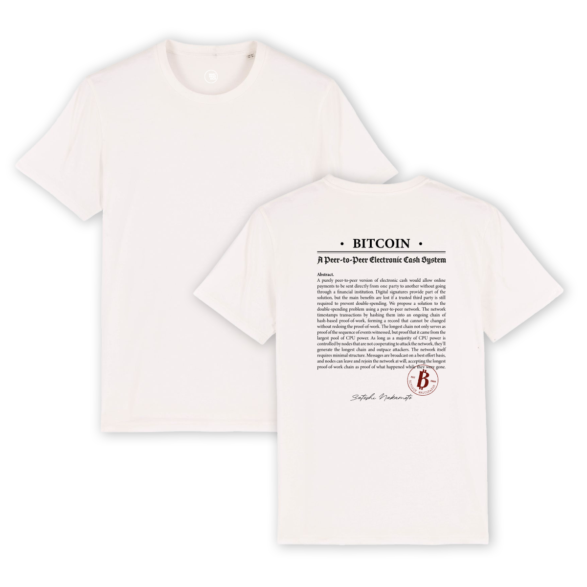T-Shirt "Bitcoin Whitepaper"