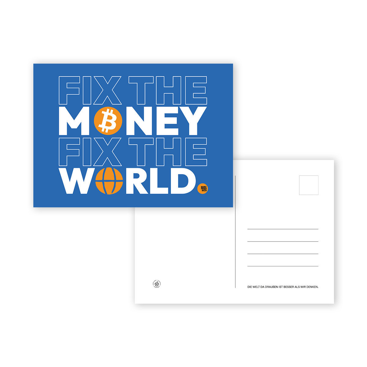 Karte "Fix the Money Fix the World"