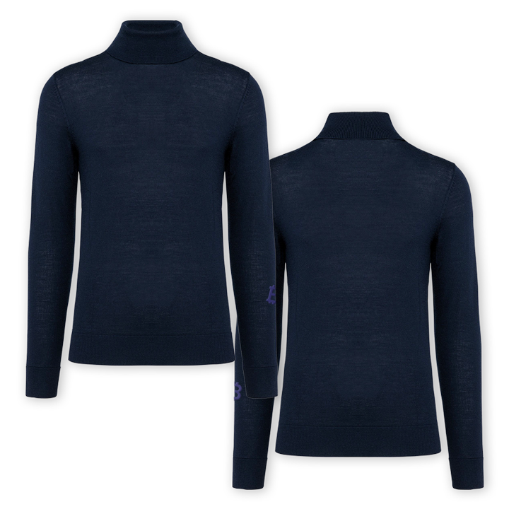 Rollkragenpullover "Bitcoin"