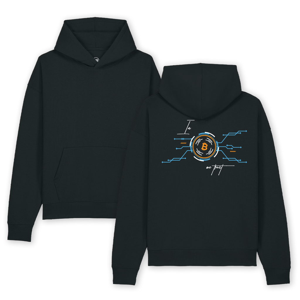Hoodie "In Bitcoin we trust" black