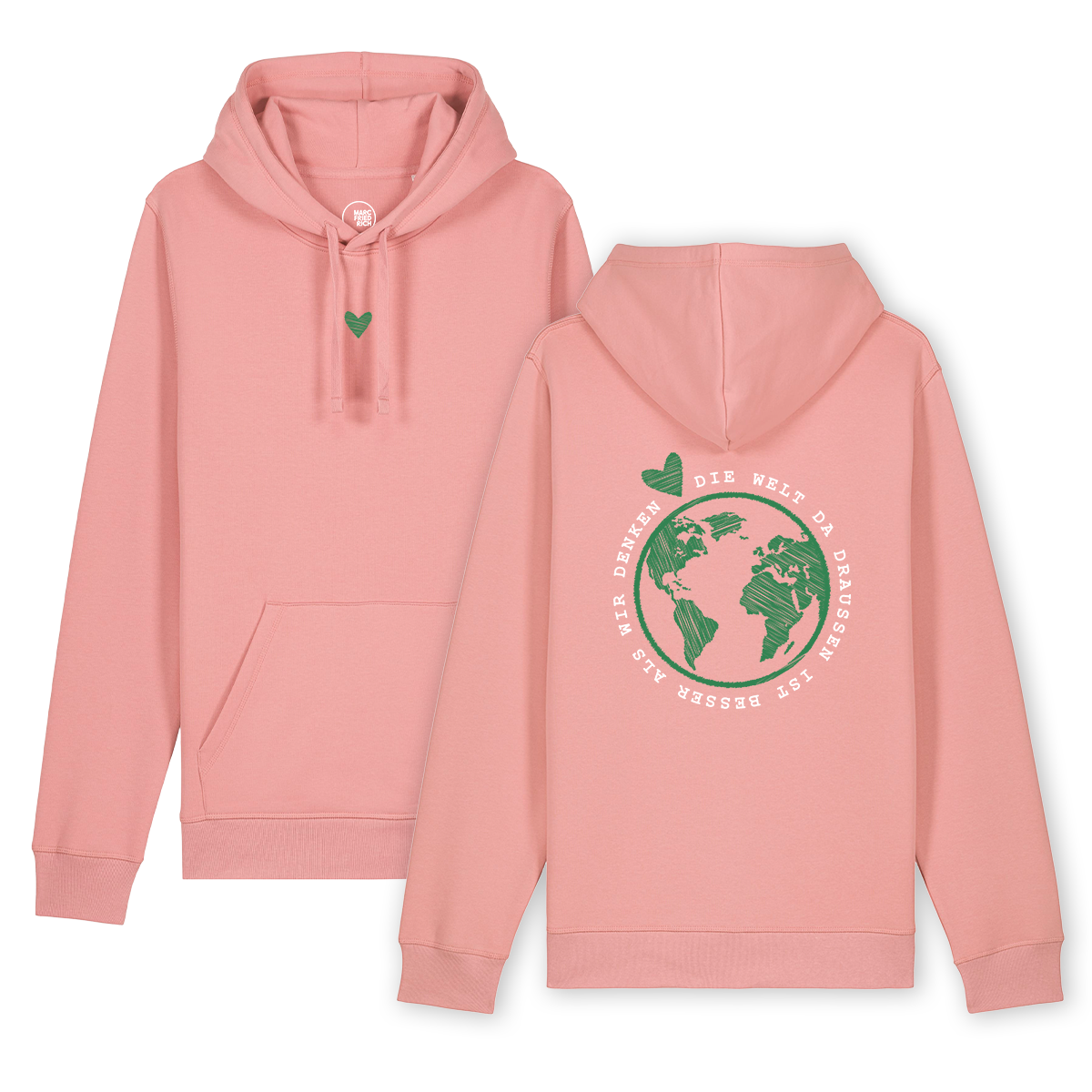 Hoodie "Die Welt da draußen ist besser als wir denken"