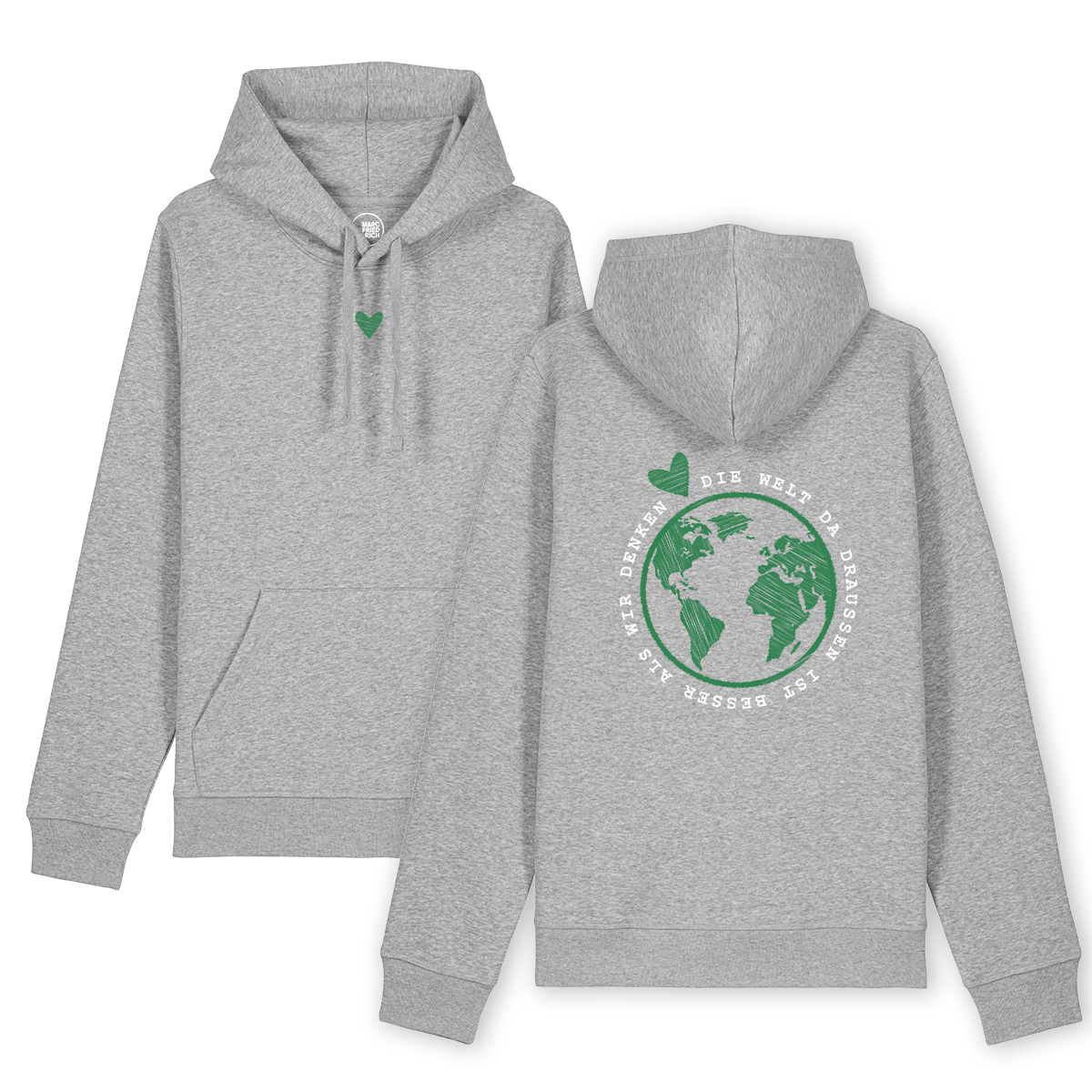 Hoodie "Die Welt da draußen ist besser als wir denken"