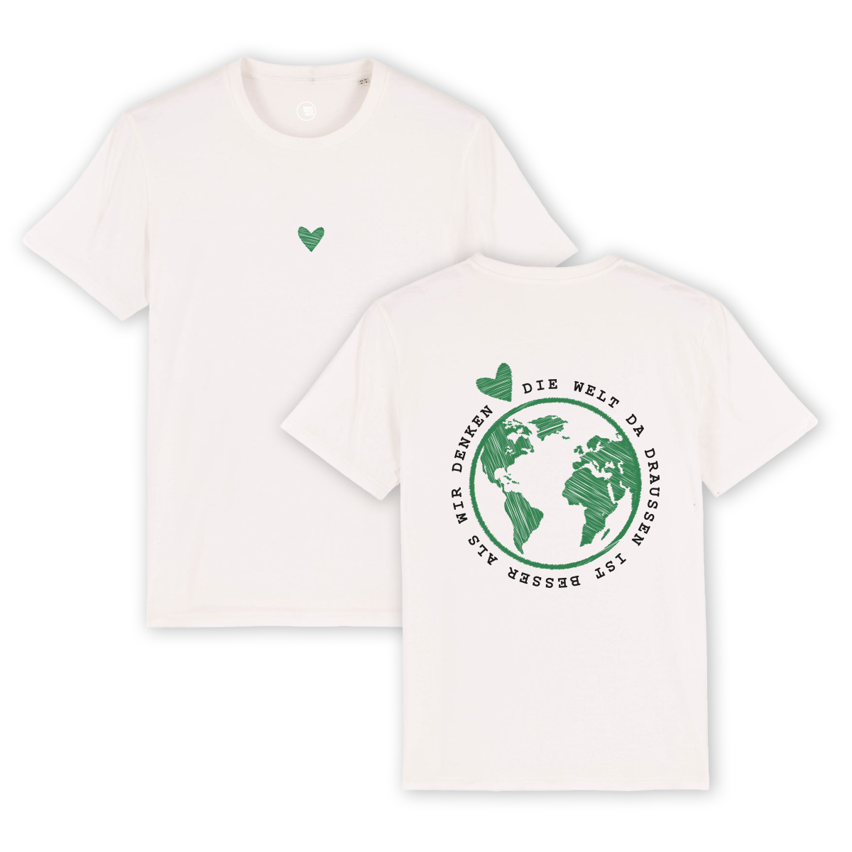 T-Shirt "Die Welt da draußen ist besser als wir denken"
